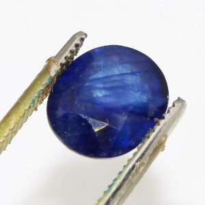 Original Blue Sapphire Neelam Stone with Tweezer