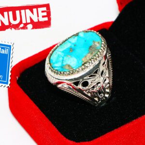 Feroza Gemstone Ring Nishapuri Turquoise Ring Size 22