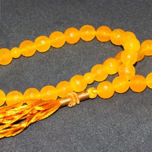 CERTIFIED Yellow JADE Stone Tasbeeh - Islamic Prayer Beads Tasbi 33 Beads 10mm - Image 7