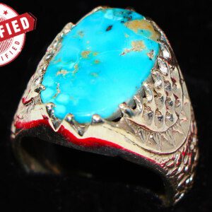 FEROZA Nishapuri Men Turquoise Ring