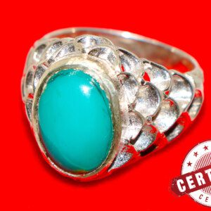 Afghani Neshapuri Feroza Stone Ring 9