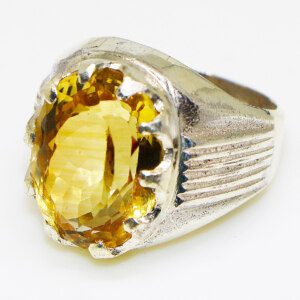 Yellow TOPAZ Gemstone Ring