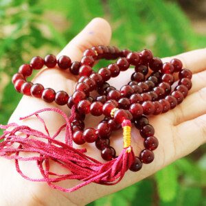 Maroon Agate/Aqiq Prayer Beads Tasbih