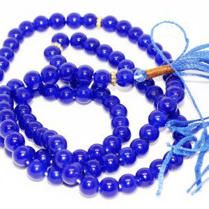 Blue Agate-Aqeq CERTIFIED Tasbih