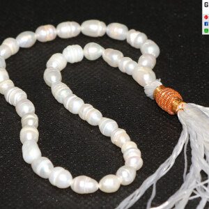 CERTIFIED Real White Pearl Tasbih