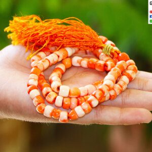 Natural Extremely Rare Red White Marjan-Coral Tasbih