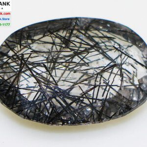 CERTIFIED Natural Black Rutilated Quartz Stone