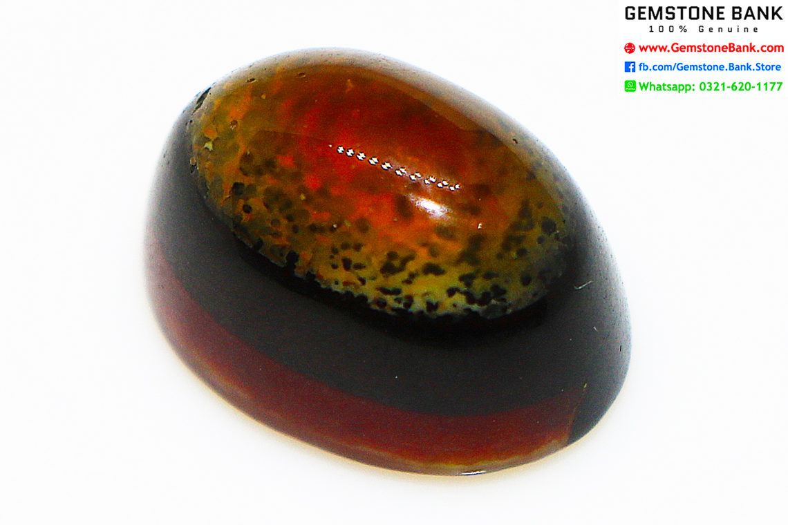 Natural CERTIFIED Bi Color Rare Eye Agate -10.96ct - GemstoneBank.com