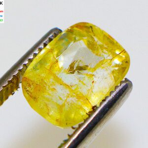 with CERTIFICATE Natural Ceylon Yellow Topaz Stone