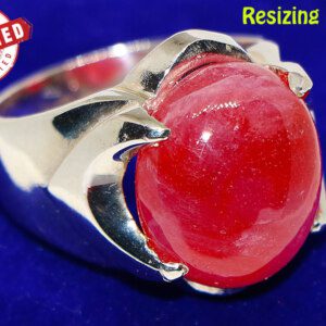 Real Faceted RUBY-Yaqoot Stone Handmade Ring