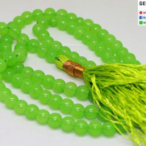 CERTIFIED Natural Light Green Agate Stone Beads