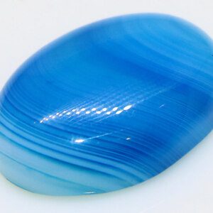 Natural CERTIFIED Blue Lace Agate Loose Cabochon Stone