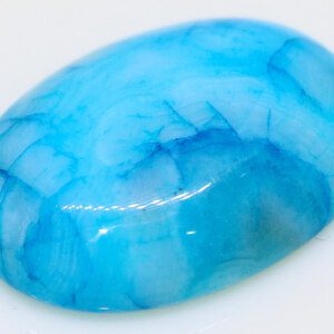 CERTIFIED Natural Lace Blue AGATE Loose Cabochon Gem Stone