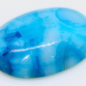 Natural CERTIFIED Blue Lace Agate Quartz Loose Cabochon Stone