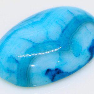 Natural CERTIFIED Lace Blue Agate Quartz Loose Cabochon Stone