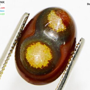 Natural TIBET OWL EYES Agate Stone with CERTIFICATE