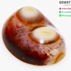 Natural CERTIFIED Extremely Rare Owl EYES Agate Loose Stone