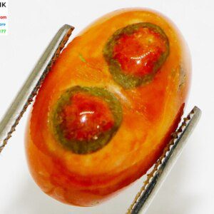 Natural Antique Rare Tibet Double Eyes AGATE Loose Oval Stone