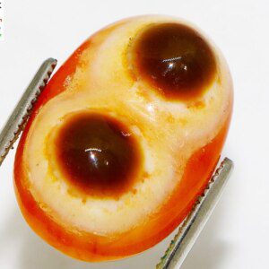 Natural Antique Rare Tibet Double Eyes AGATE Superior AAA Stone