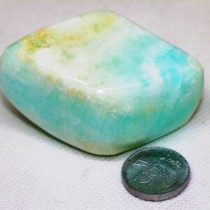 Natural CERTIFIED Green AZURITE Healing Tumbles Stone