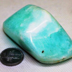 CERTIFIED Natural Greenish AZURITE Healing Tumbled Stone