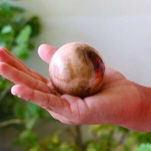 CERTIFIED Natural TIGER SKIN Healing Tumble Sphere Ball Stone