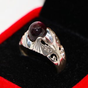 Glorious Star RUBY Gem Sterling Silver Ring