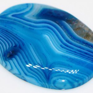 Jumbo Natural Blue Stripes Agate Gem Stone