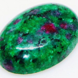 Natural Ruby in Fuchsite Oval Shape Stone