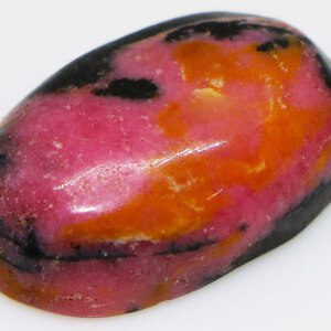 Pink and Black Rhodonite Natural Stone