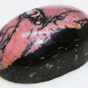 Pink Black Rhodonite Quartz Crystals Stone