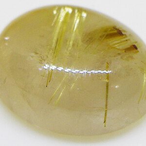 Golden Rutile in Quartz