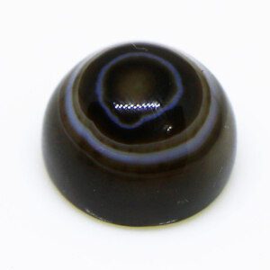 Jet Black Agate Worry Stone