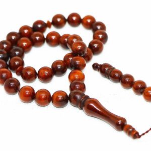 Prayer Beads of Koka Wood Polished Wood Rosary Tasbih 33