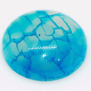 Natural Sky Blue Dragon Aqiq Agate Stone for Rings Making