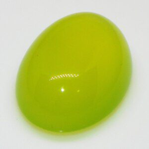 Top Light Green Agate Aqeq Worry Stone