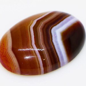 Brown Natural Stripes Loose Agate Gem Stone for Rings