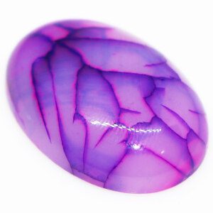 AAA Agate Purple Veins Oval Cabochon Loose Stone