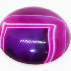 Astonishing Purple Round Agate Aqeeq Hakik Ring Stone