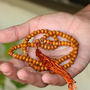 Gifts for Dad, Prayer Beads Tasbih of Natural Fig Wood with CERTIFICATE