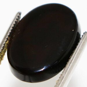 Yemeni Black AQEEQ Cabochon Worry Stone