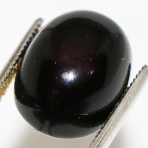 Natural Black Agate Aqeeq Oval Cabochon Loose Stone