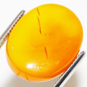 Precious Yellow YEMEMI Agate Worry Stone