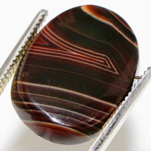 ORIGINAL Natural Superior YEMENI AGATE Oval Worry Gemstone