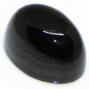 Black Genuine Yemni Aqeeq Hakik Worry Stone