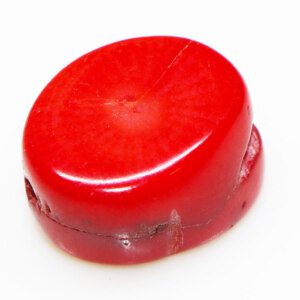 GENUINE AAA Red Coral Marjaan Loose Worry Stone