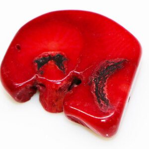 Natural Coral Red Gemstone Irregular Shape for Healing Properties