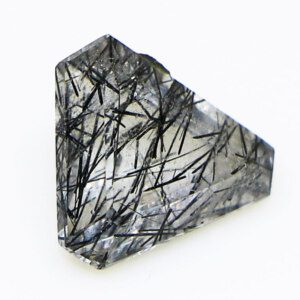 Black Needles Rutile Quartz Stone