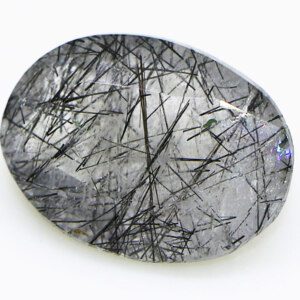 Gorgeous AAA Grade Natural Black Rutile Quartz Stone Mohe Najaf Stone