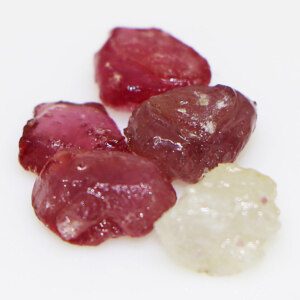 CERTIFIED Untreated Rough Afghan Blood Red Rubies Lot